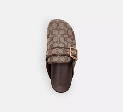 Archival Buckle Clog In Signature Jacquard - Amulett