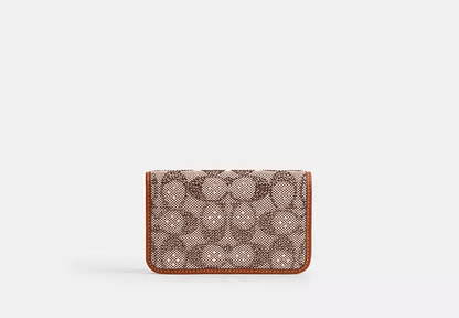 Essential Slim Card Case In Crystal Signature Jacquard - Amulett