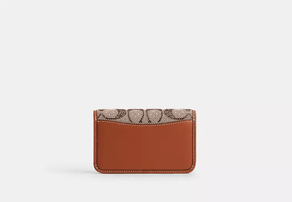 Essential Slim Card Case In Crystal Signature Jacquard - Amulett