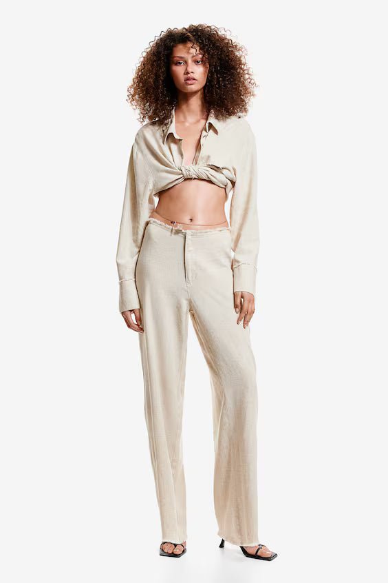 Linen Blend Pants - Amulett