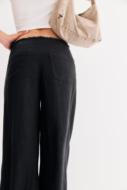 Linen Blend Pants - Amulett