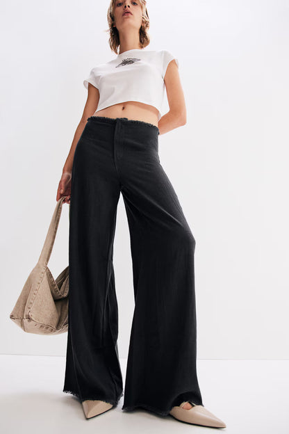 Linen Blend Pants - Amulett