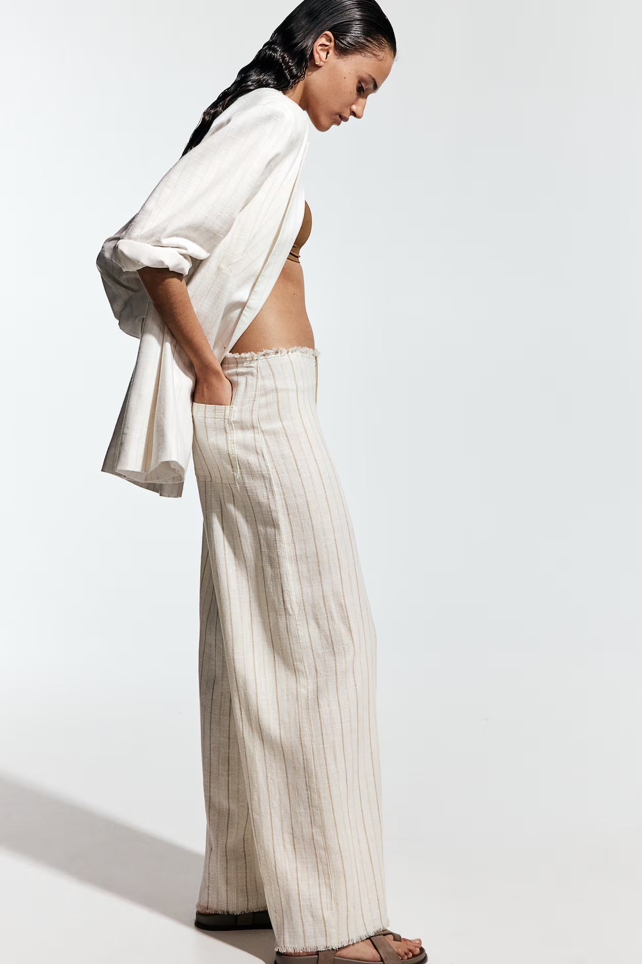 Linen Blend Pants - Amulett