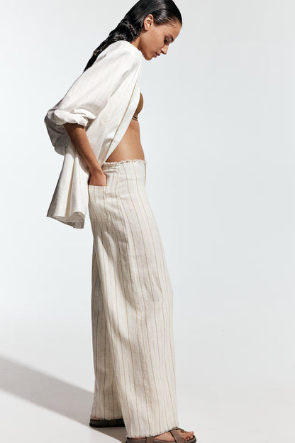 Linen Blend Pants - Amulett