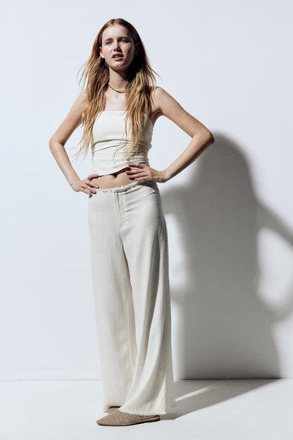 Linen Blend Pants - Amulett
